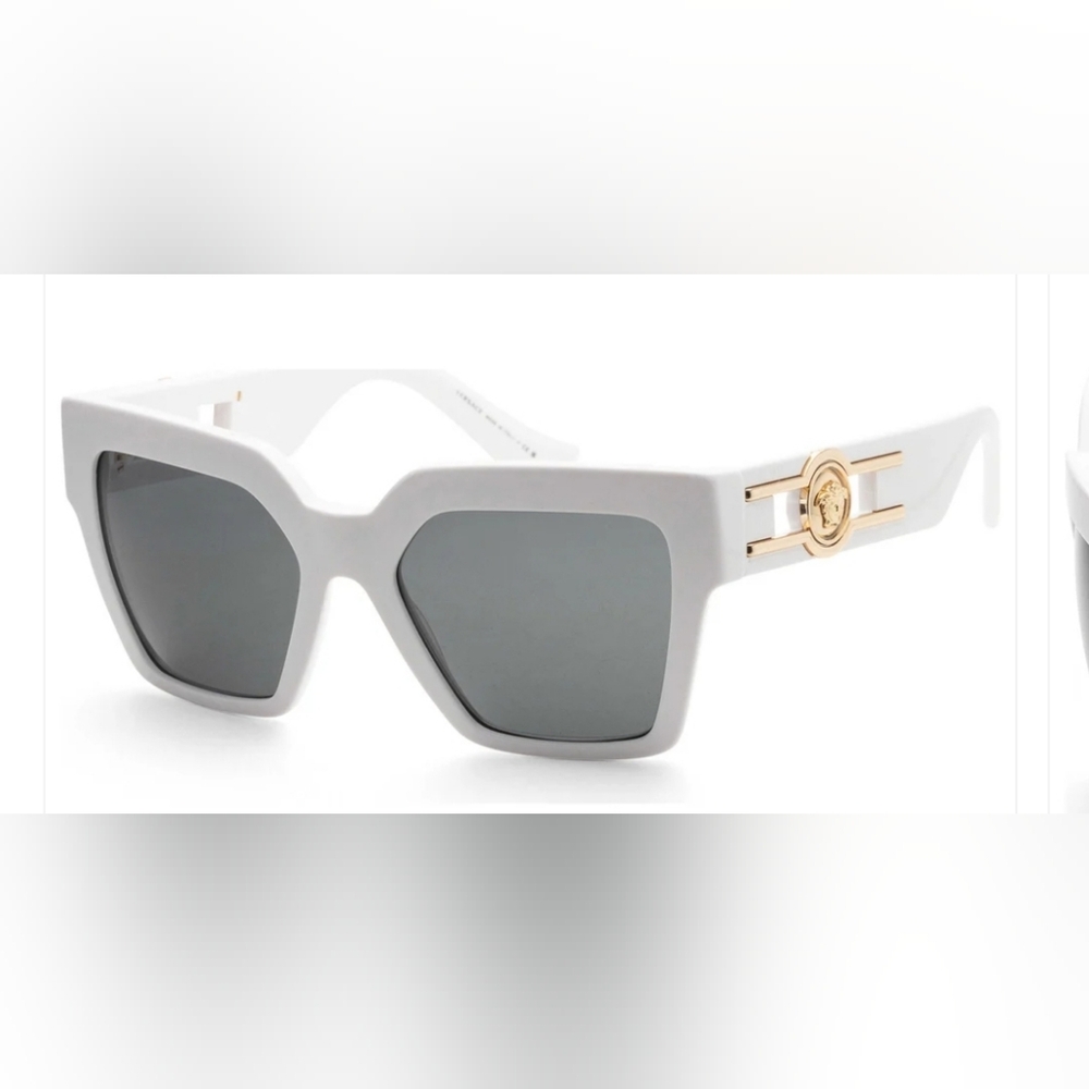 Versace White and Gold Sunglasses